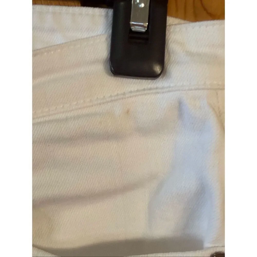 AG Adriano Goldschmied The Isabelle White High Rise Crop Jeans Size 29R (7834)